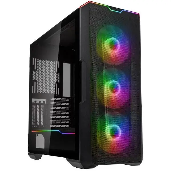 Кутия Phanteks G500A TG D-RGB Mid-Tower, Черна - PHANTEKS-CASE-GEPH-154