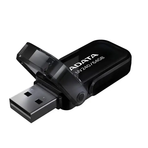 ADATA64GB USB UV240  BLACK, AUV240-64G-RBK