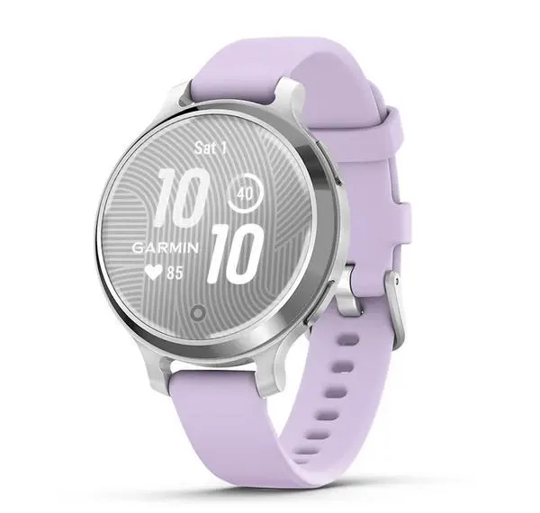 Garmin Lily 2 Active - Silver с Purple Jasmine силиконова каишка - 010-02891-01