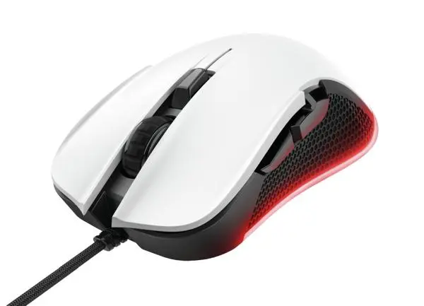 TRUST GXT 922 Ybar RGB Gaming Mouse White - 24485
