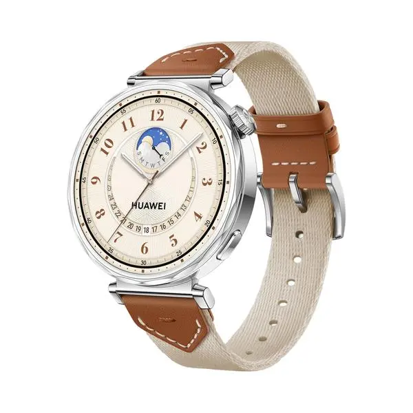 Huawei Watch GT5 Jana-B19W, 1.32", Amoled 466x466 PPI 352, , BT5.2 BLE/BR/EDR, 5ATM, 524mAh, Screenshot sharing, support message input, message notifications, Battery life up to 7 days, Compatible with iOS and Android devices, Brown Woven - 694210313