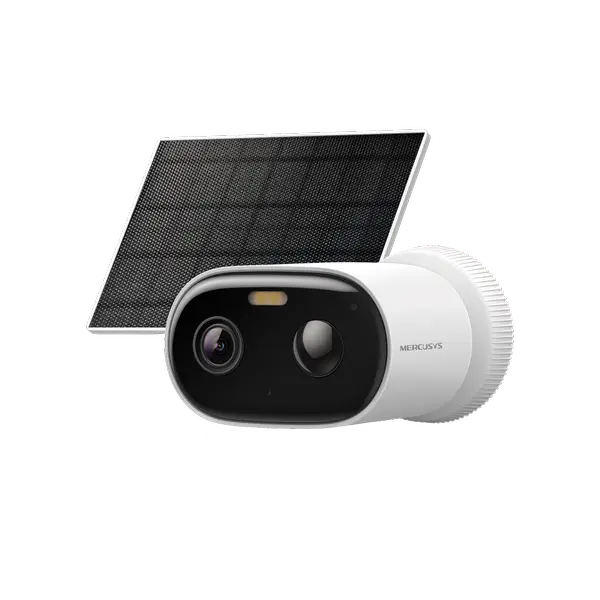 Комплект охранителна камера със соларно захранване Mercusys MC410 KIT, 2 x 850 nm IR LEDs (32.8 ft / 10 m) Full-Color Night Vision
