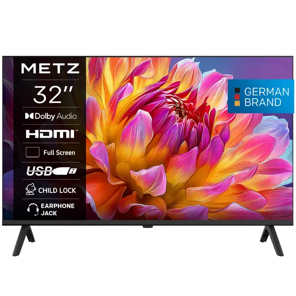 METZ Телевизор 32" DLED HD Ready 1366x768, 2x8W - METZ-TV-32MTH2000Z