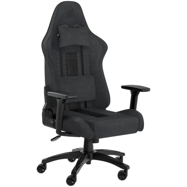 CORSAIR TC100 RELAXED Gaming Chair, Fabric - Grey and Black - CF-9010052-WW