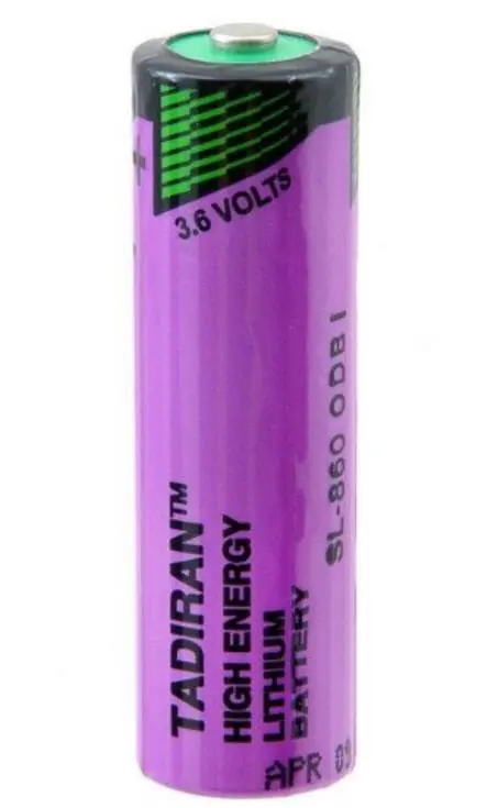 Литиево тионилхлоридна батерия  3,6V AA R6 2,4Ah SL860/S /STD /с пъпка/ TADIRAN - TAD-BL-SL860
