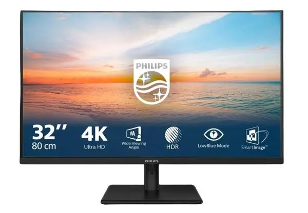Philips 32E1N1800LA, 31.5" VA WLED, 3840x2160@60Hz, 4ms GtG, 300cd m/2, 3500:1, Mega Infinity DCR, Adaptive Sync - 32E1N1800LA/00