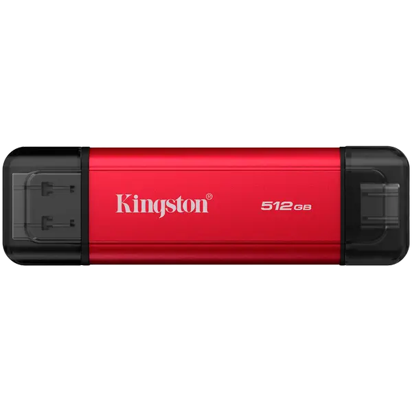 Kingston 512GB Dual USB-A/C Portable SSD, Up to 1050MB/s USB 3.2 Gen 2 - SPSD/512GB