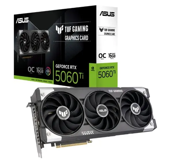 Asus TUF Gaming GeForce RTX 5060 Ti 16GB GDDR7 OC - 90YV0MG0-M0NA00