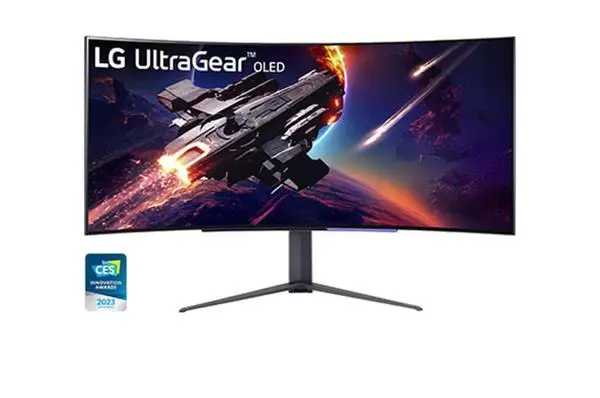 Заглавие: LG 45GR95QE-B: Впечатляващ извит OLED монитор за геймъри