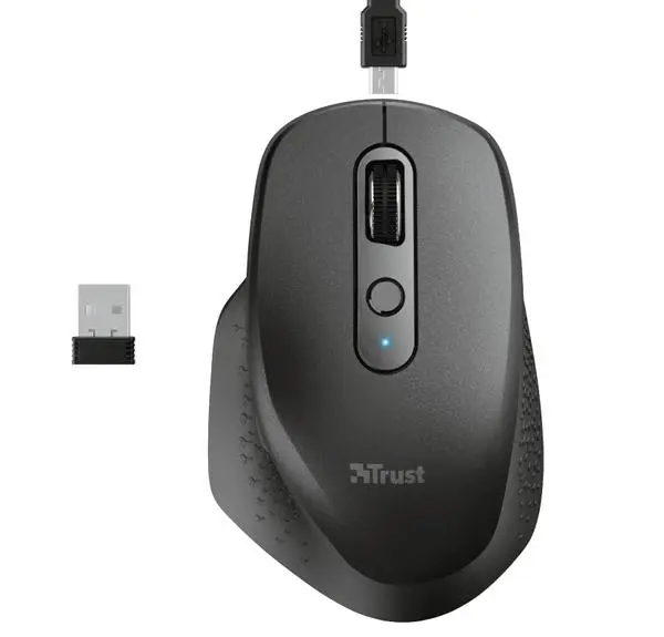 TRUST Ozaa Wireless Rechargeable Mouse Black - 23812