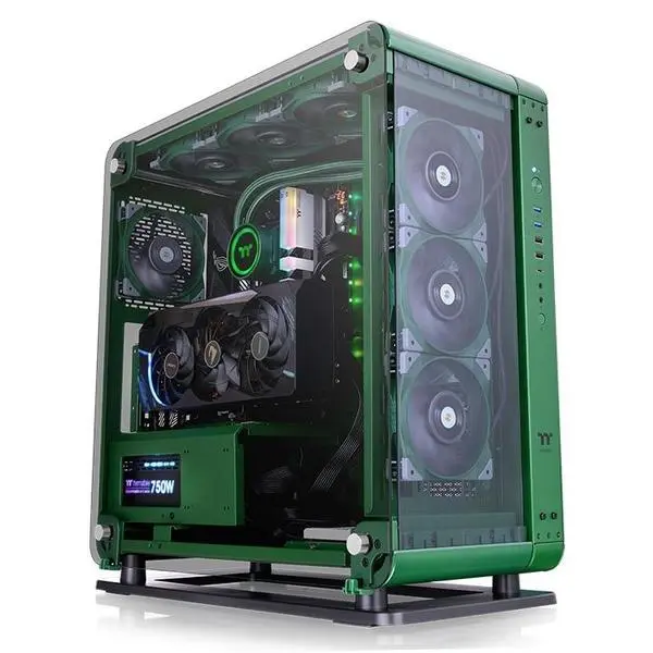 Кутия Thermaltake Core P6 TG Racing Green CEB Mid Tower - THER-CASE-1V2-00MCWN