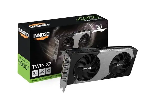 Inno3D GeForce RTX 5060 Ti 16GB GDDR7 Twin X2 - N506T2-16D7-191073N