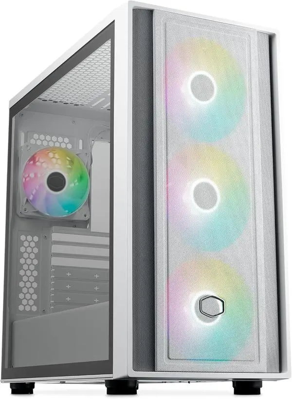 Кутия CoolerMaster MasterBox 600 - White ARGB - CM-CASE-MB600-WGNN-S00