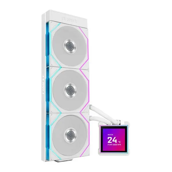Lian Li водно охлаждане Water Cooling HydroShift II LCD-S 360TL WHITE (G89.GHS2LCDS36TW.00)