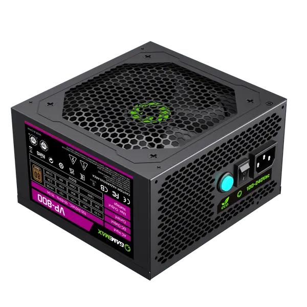 GameMax VP-800 Power Supply, VP series power supply offers performance and incredible value,