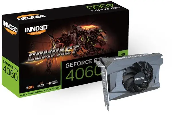 Inno3D RTX4060 Compact 8GB GDDR6 HDMI 3xDP - Преглед