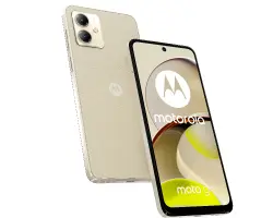 Motorola Moto G14 (кремав), поддържа 2 SIM карти, 6.5" (16.51cm) IPS Full HD+ дисплей, осемдядрен Unisoc T616 2x2.0 & 6x1.8 GHz, 4GB RAM, 128GB Flash памет (+microSD слот), 50 + 2 + 8 Mpix камера, Android, 177g