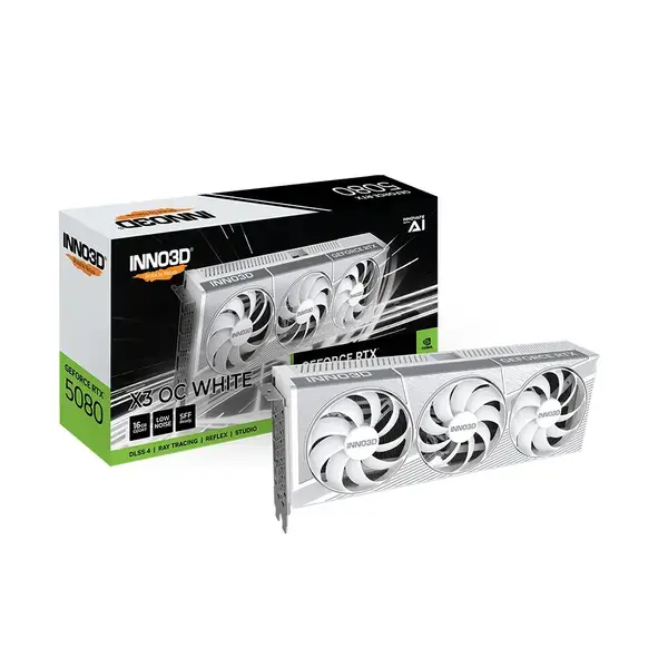 Inno3D GeForce RTX 5080 16GB GDDR7 X3 OC White - N50803-16D7X-17605211