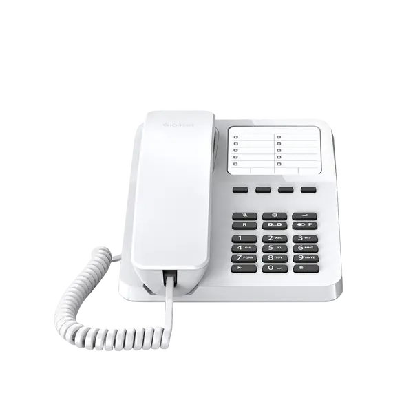 Стационарен телефон Gigaset DESK 400 - бял