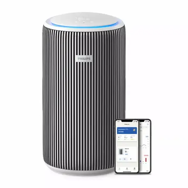 Philips AC3220/10, 36W, подходящ за помещения с площ до 135m?, 5 скорости, HEPA филтър, 3-слойна филтрация, сребрист