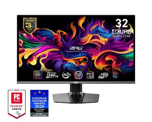 ## MSI MPG 321URX QD-OLED: Най-модерният геймърски монитор