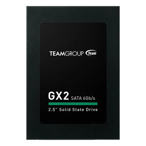 Памет SSD 1TB TeamGroup GX2, SATA 6Gb/s, 2.5" (6.35 cm), скорост на четене 530 MB/s, скорост на запис 480 MB/s