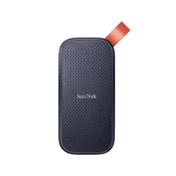 Външен SSD SanDisk Portable, 2TB, Type-C 3.2 Gen 2, Черен - SDSSDE30-2TB-G26