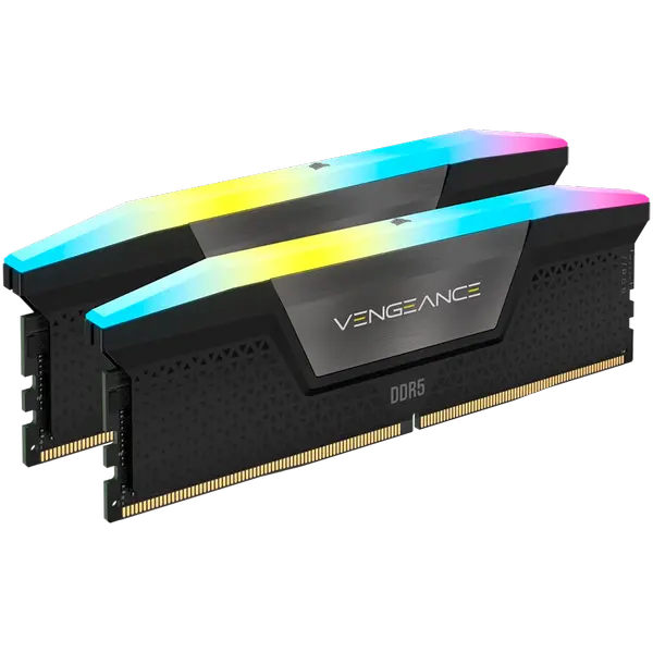 Corsair DDR5, 6000MT/s 32GB 2x16GB DIMM, Unbuffered, 36-36-36-76, Std PMIC, AMD EXPO, VENGEANCE RGB DDR5 Cool Grey Heatspreader, Black PCB, 1.35V, EAN:0840006600114 - CMH32GX5M2D6000Z36K
