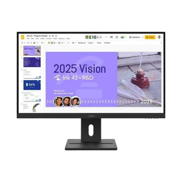 Монитор Lenovo ThinkVision E27Q-40 (64BDGAT4EU), 27" (68.58cm), IPS панел, 100Hz, QHD, 6ms, 350 cd/m2, DisplayPort, HDMI