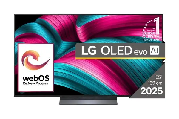 LG  55" UHD OLED evo, 4K (3840 x 2160), DVB-C/T2/S2, Full Cinema Screnn, Alpha 9 AI 4K Gen8, 120Hz Native (VRR 144Hz) - OLED55C51LA