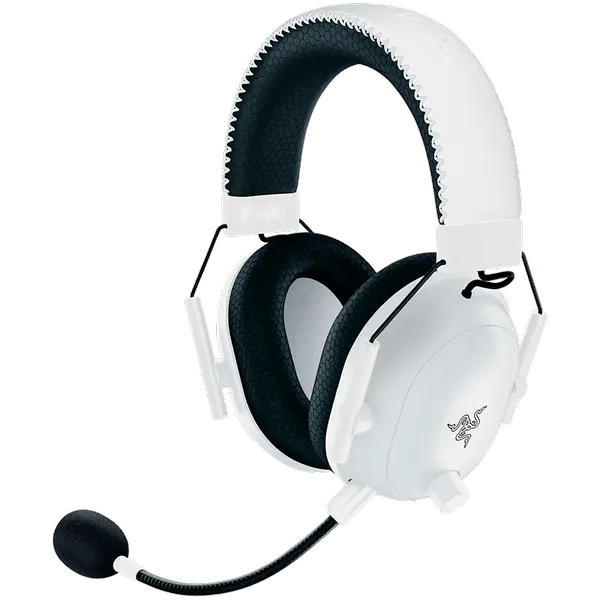 Razer BlackShark V2 Pro - Бяла, 2.4 GHz безжична, честотна характеристика 12 Hz – 28 kHz