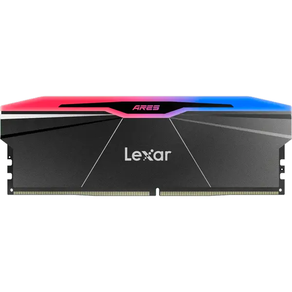 Lexar Ares DDR5 6000 CL28 1.35V Memory with heatsink and RGB lighting,Dual pack, Black Color - LD5U16G60C28BR-RGD
