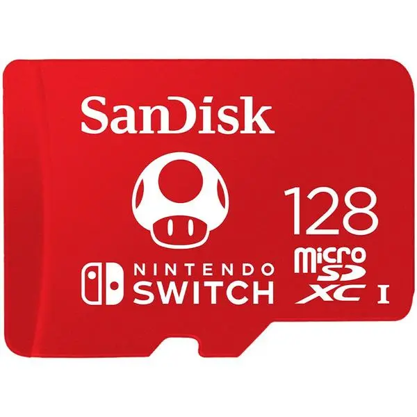 SANDISK 128GB microSDXC UHS-I Card for Nintendo Switch - SDSQXAO-128G-GNCZN