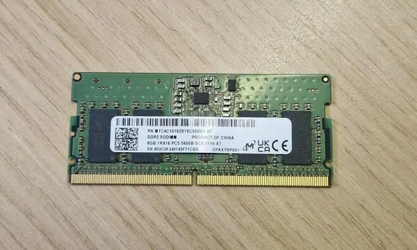 8GB DDR5-5600 SODIMM Micron (MTC4C10163S1SC56BD1) OEM BULK