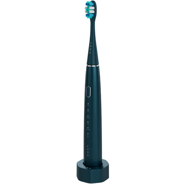 Wireless Tooth Brush, Navy Blue, 3 Brush Heads, 1400mAh, Function: Soft, Clean, Massage - ADB0010N