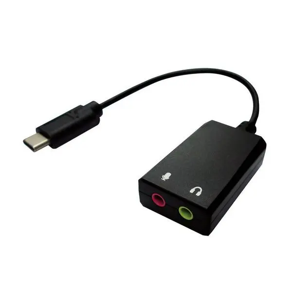 VALUE USB Type-C звукова карта, 2x 3.5 mm Audio M/F, 0.13 м - 12.99.3213