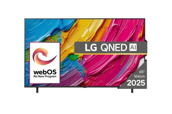 LG  65" 4K QNED HDR Smart TV, 3840x2160, DVB-T2/C/S2, Alpha 7 AI Processor, HDR10 / HLG, webOS 25 ThinQ - 65QNED80A3A
