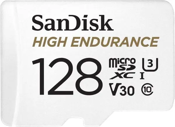 SANDISK High Endurance, SD Адаптер, micro SDXC UHD, V30, 128GB, Class 10, SD-SDSQQVR-128G-GN6IA