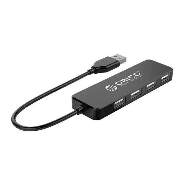 Orico Orico хъб USB2.0 HUB 4 port Black FL01-BK - FL01-BK-BP