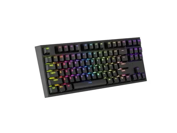 Genesis Gaming Keyboard Thor 404 TKL Black RGB Backlight US Layout Yellow Switch - NKG-2069