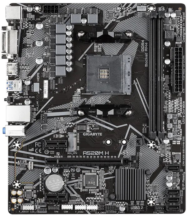 GIGABYTE A520M-H: Впечатляваща дънна платка за AMD Ryzen процесори