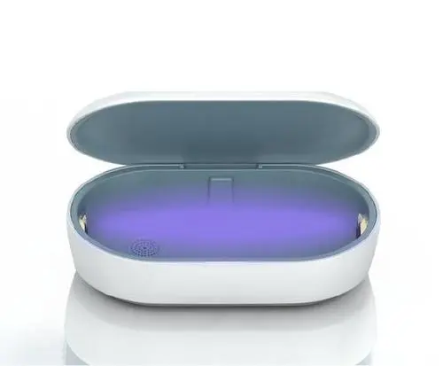 УВ кутия за стерилизация 2W с безжично зарядно за смартфони