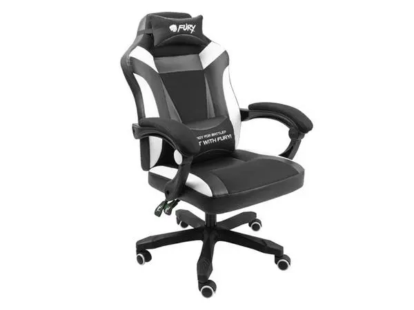 Fury Gaming Chair Avenger M+ Black-White - NFF-1710