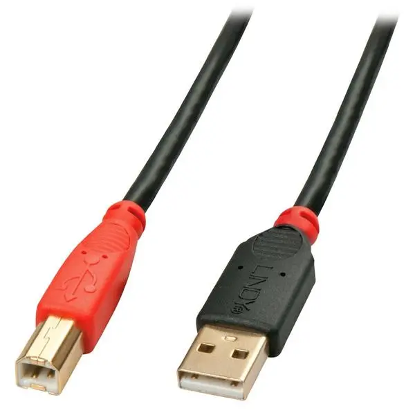 LINDY USB 2.0 Type A - B активен кабел, 10 м - LNY-42761