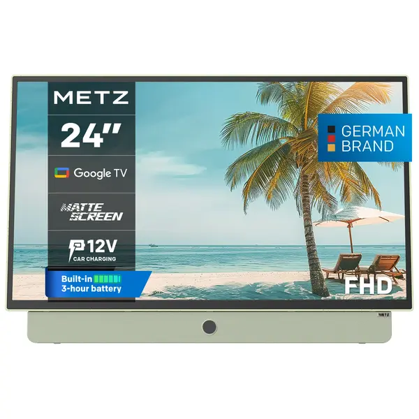 METZ Портативен телевизор 24MPE7200Z 24" LED FHD(1920x1080) GoogleTV, HDR10, зелен - METZ-TV-24MPE7200Z