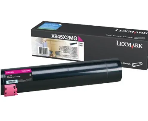 Lexmark X945X2MG X940, 945 Magenta 22K Toner Cartridge - X945X2MG