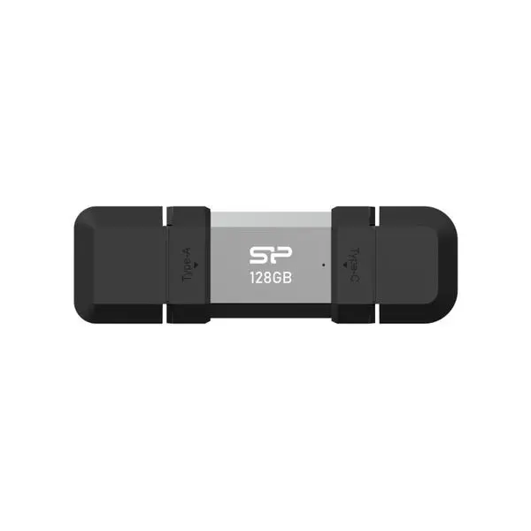 USB памет Silicon Power Mobile C51 128GB USB-A и USB Type-C (USB 3.2 Gen 1), SLP-USB-UC3C51V1S-128GB