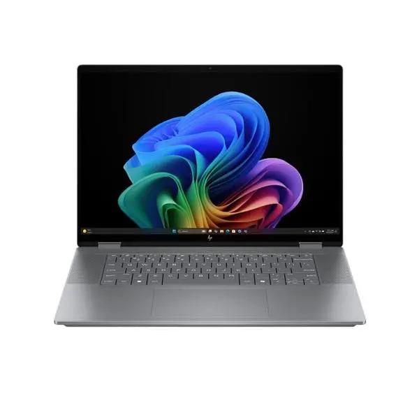 Лаптоп HP OmniBook X Flip 16-ar0004nn(C2AT0EA)(сив), шестядрен AMD Ryzen AI 5 340 3.4/4.8GHz, 16"(40.6 cm) IPS Display, 16GB LPDDR5x, 1TB SSD NVMe, 2x USB 3.2 Gen 2 Type-A, Windows 11 Home, 1.89kg