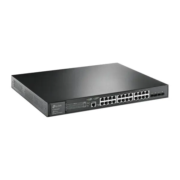 24-портов гигабитен PoE+ управляем комутатор TP-Link JetStream TL-SG3428XMP с 4 SFP+ порта