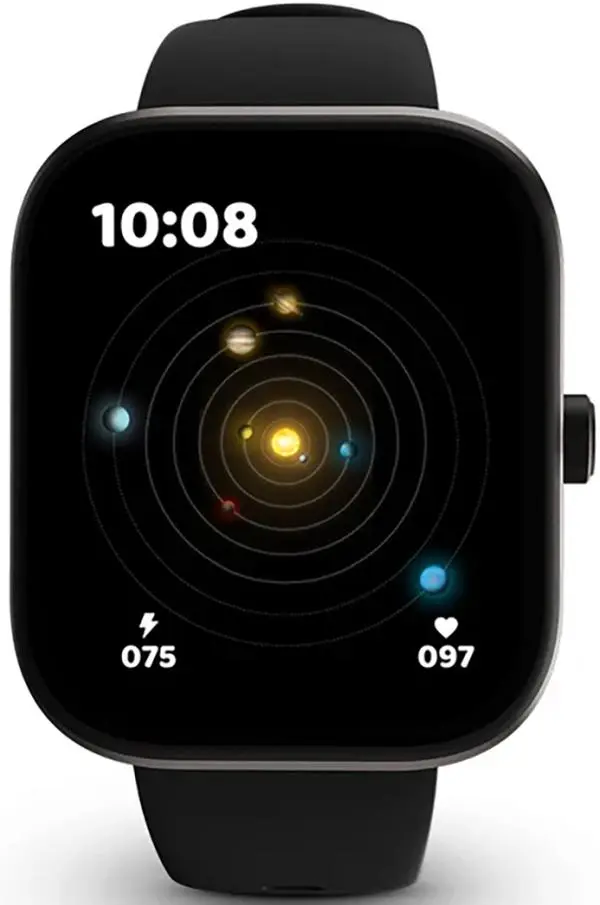 HiFuture Lume Pro Black Coffee, 1.85 " AMOLED, Always on Display, Powered by Dual Core, Aerospace-Grade Ultra Light Aluminum Frame, Bluetooth Call, 3D User Interface, 1ATM Waterproof, 24/7 True Heart Rate & Blood Oxygen Sensor, 100+ Sports Mode, Up t